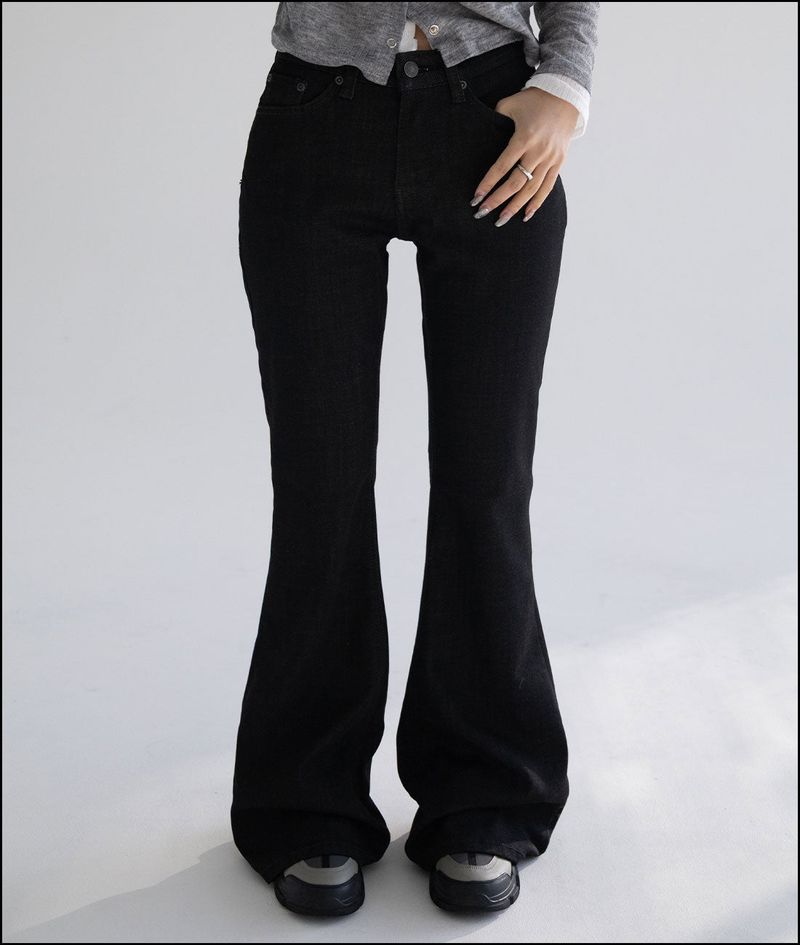 Pedit nonfade raw denim pants