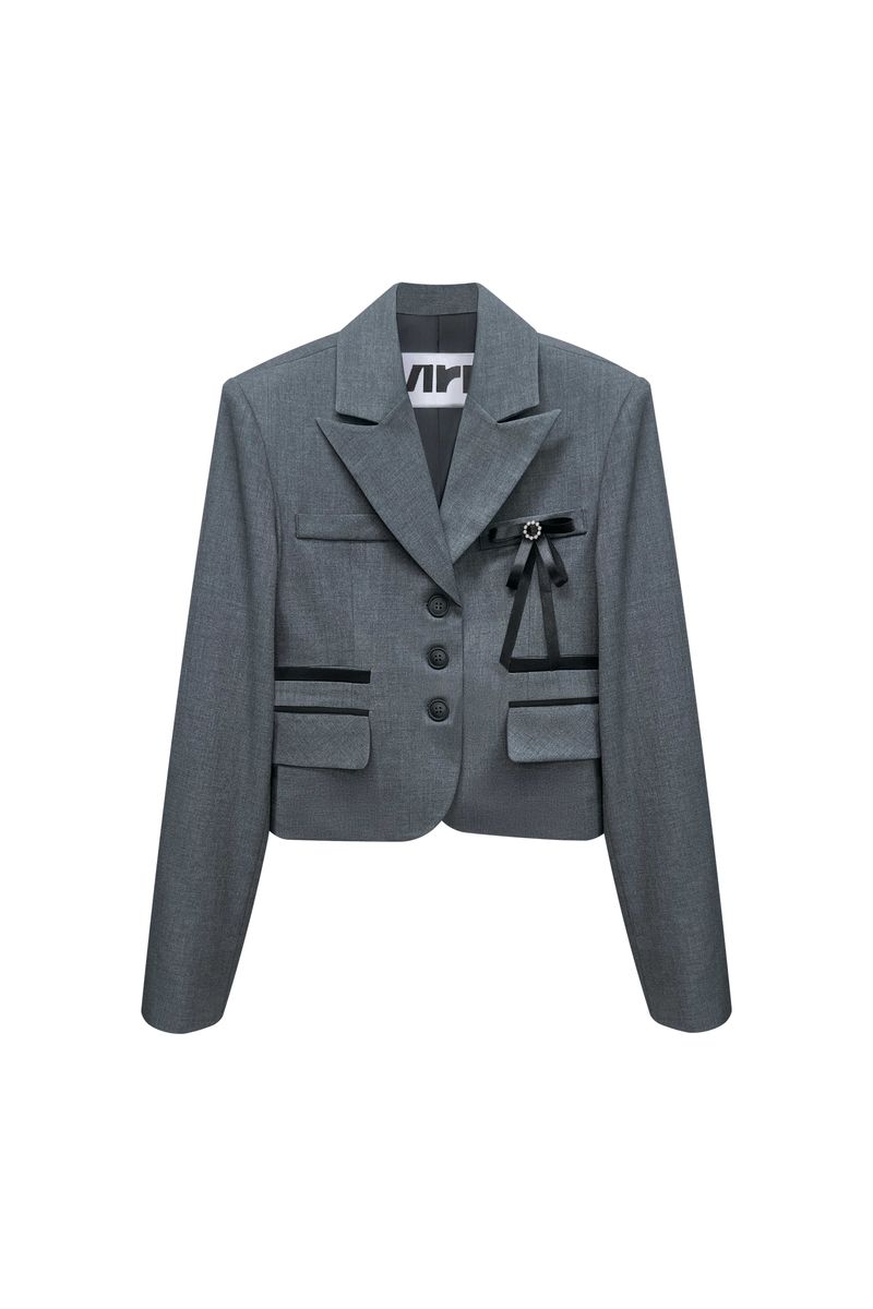 ASTRAL CROP JACKET / CHARCOAL