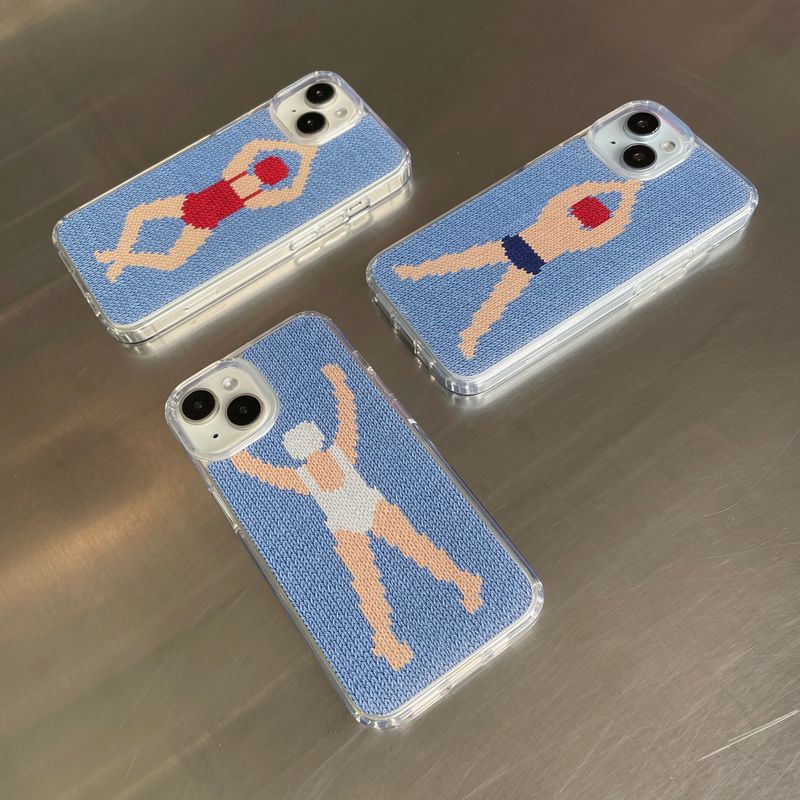SWIMMER HARD JELL CASE_WOMAN(RED)