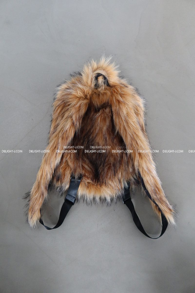 Raccoon Fake Fur Backpack