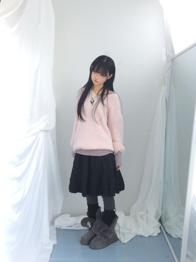 Suede Rabbit Fur Boots
