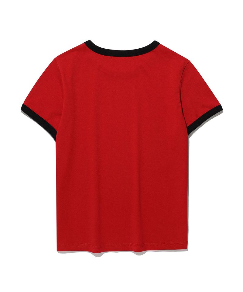 Kims Bam Line Ringer Tee Red (KIB6MFT508A)