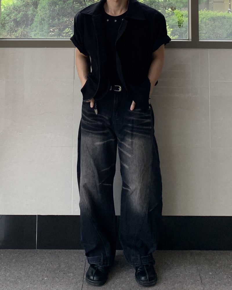 Mensfloor（メンズフロア）の「Doble two-way short sleeve cropped jacket（Jackets/Outerwear）」