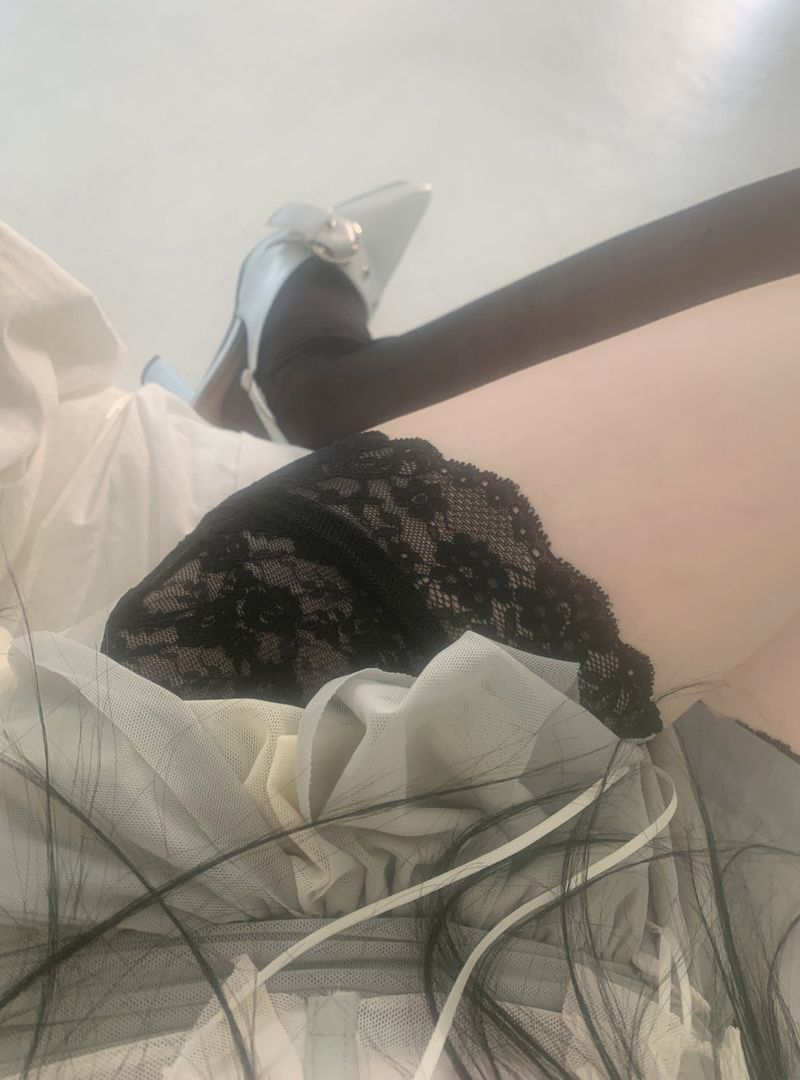 Demeter Layered Lace Pants (2color)