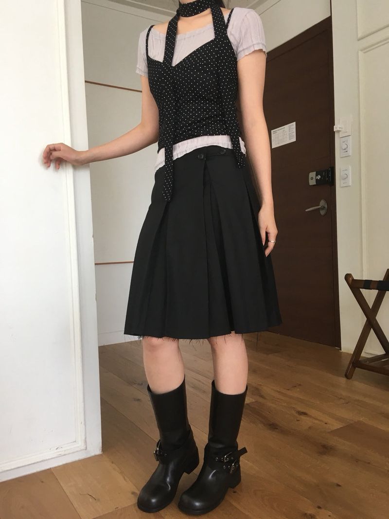 Two Buckle Middle Boots