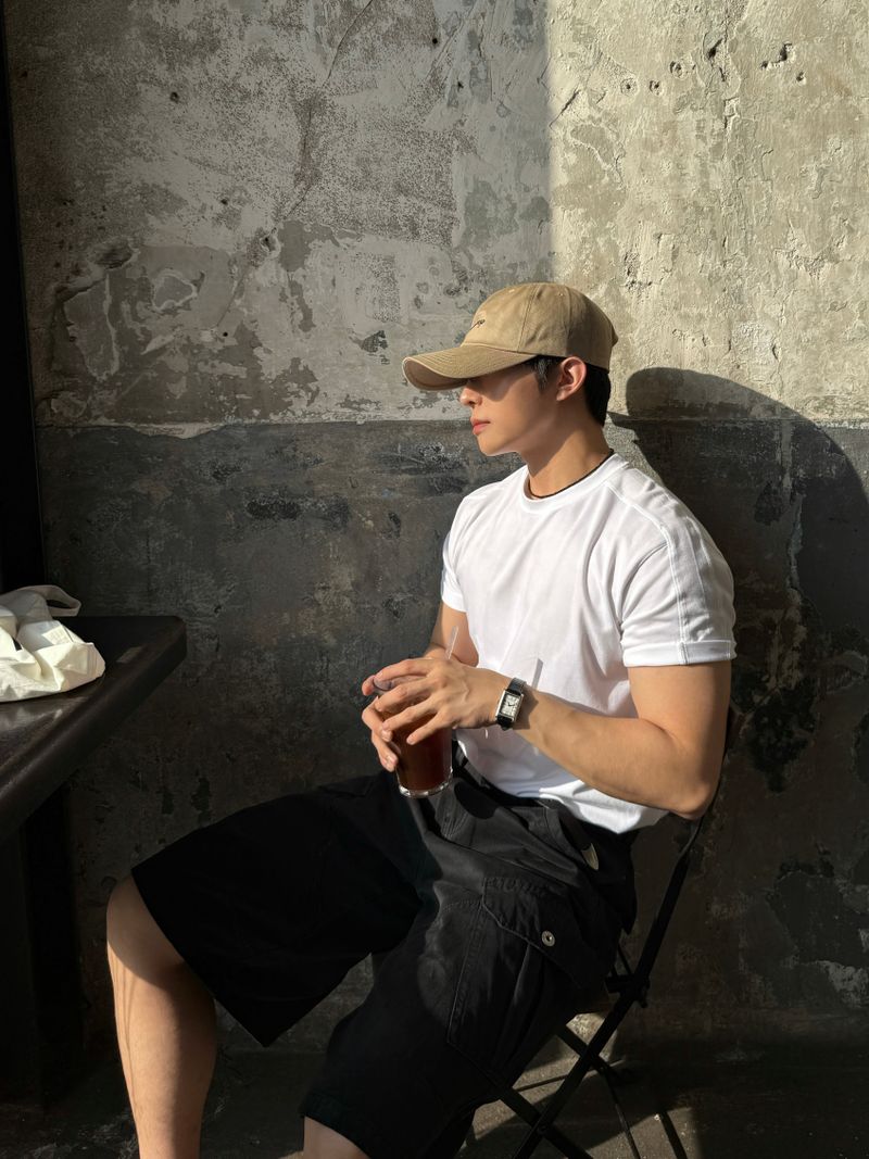 Lard dying bermuda cargo pants