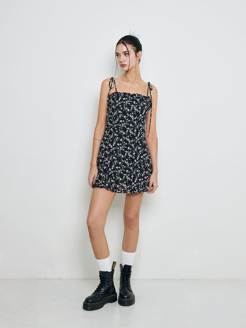 Frill mini dress (flower)