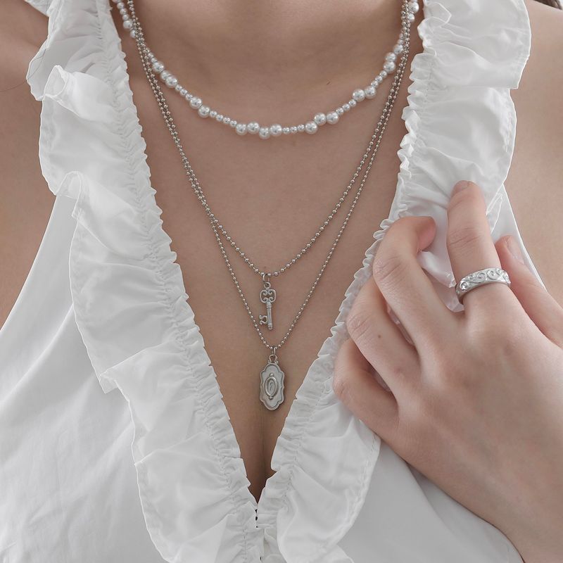 lovetrix（ラブトリックス）の「2WAY ヴィンテージ レース キー＆ロック ネックレス（アクセサリー）」