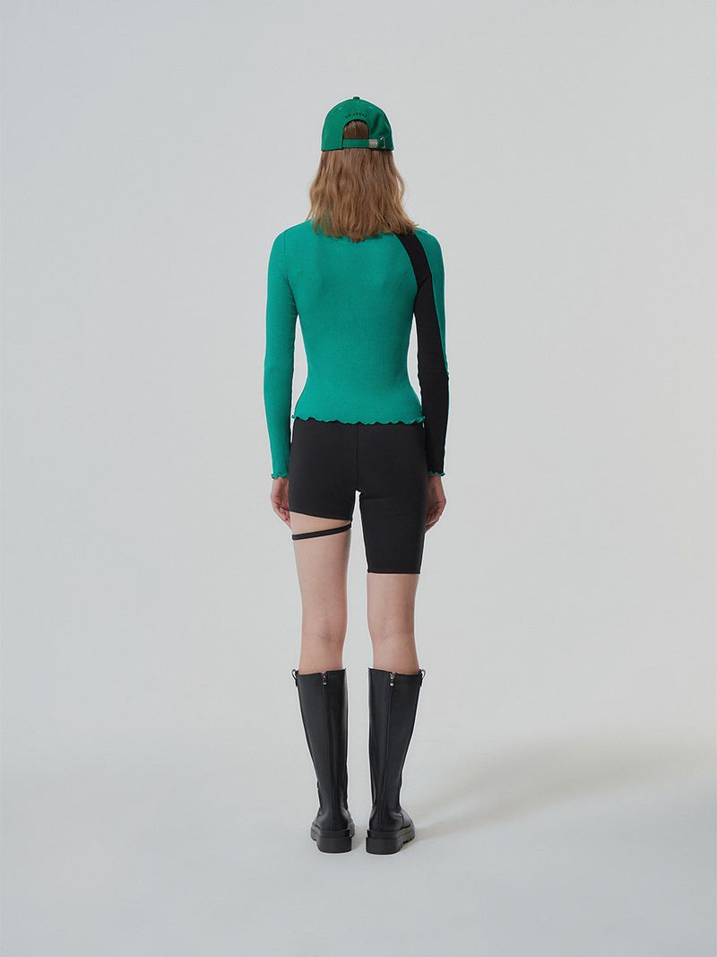 STRAP BIKER SHORTS (2 COLOR)
