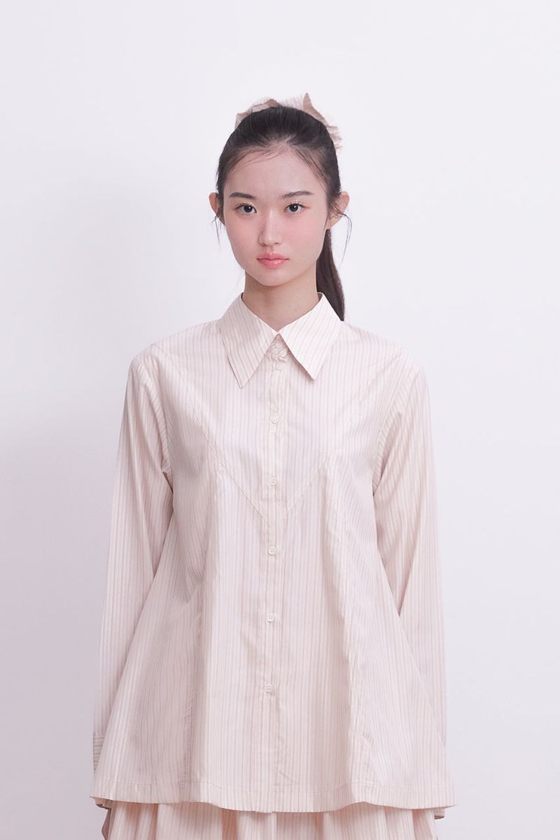Classic flare-lined shirt (STRIPE)