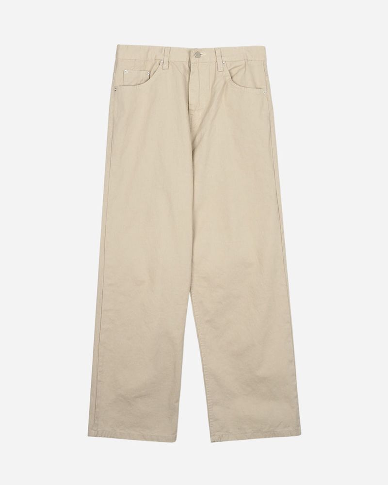 Basic Cotton Wide Pants 4C
