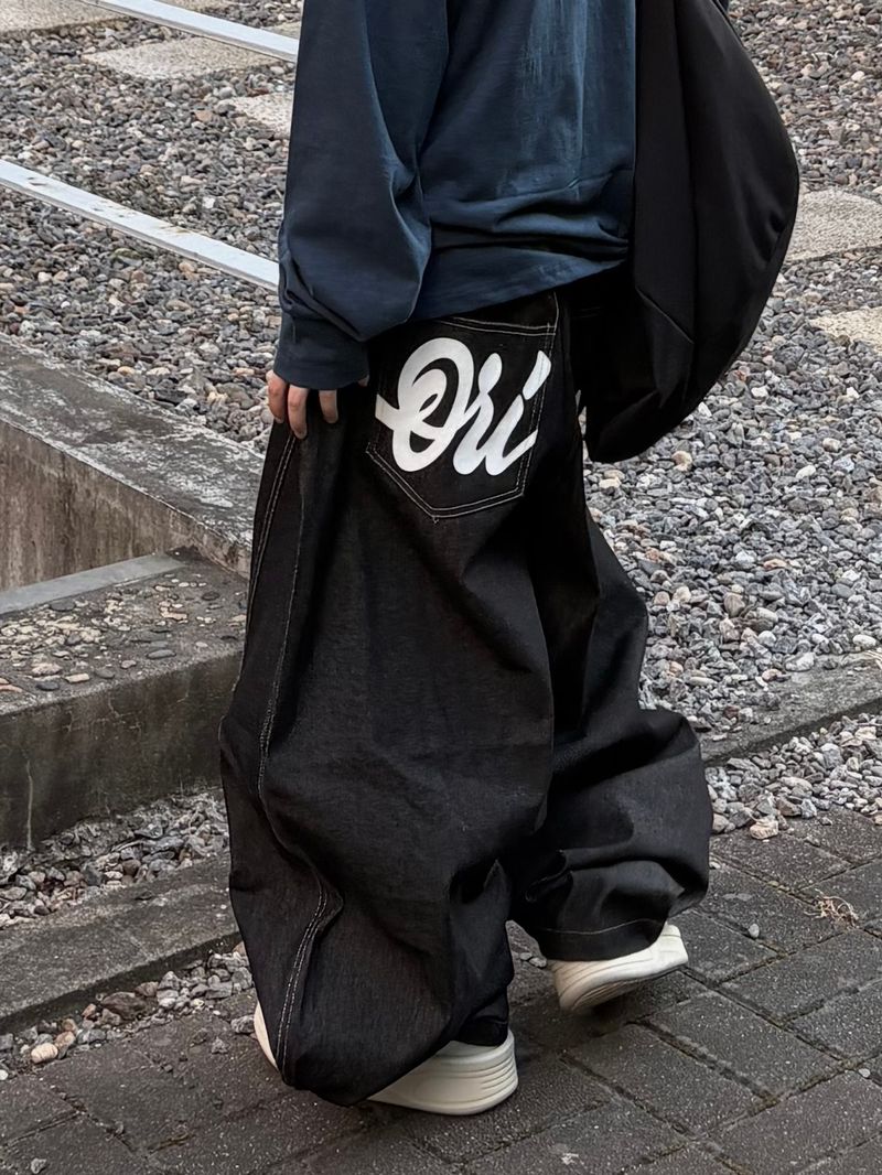 PEARCLAN（ペアクラン）の「バックレター ローデニムパンツ（パンツ）」