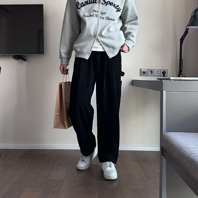 lemenne(ルメンヌ)の「LMN and corduroy Carpenter Bendable Wide Pants (3 colors)(Pants)」