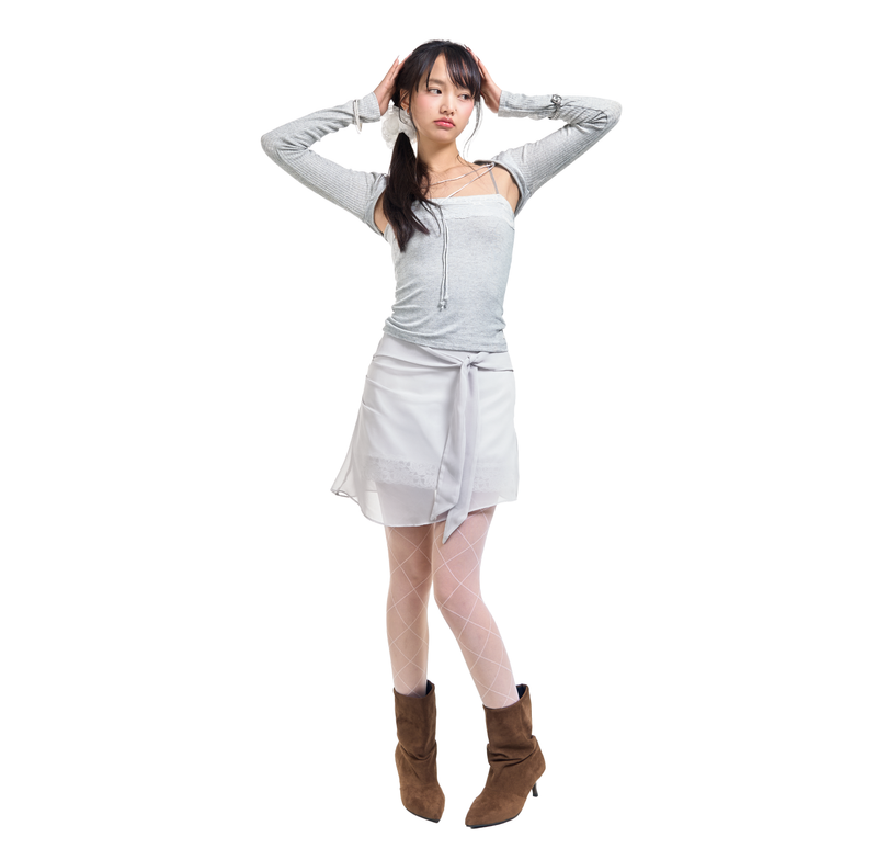LILY LACE BOLERO SET-UP [GREY]