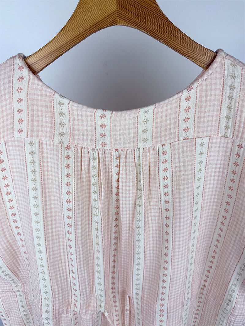 SOFT FLOWER BUTTON DRESS (2C)