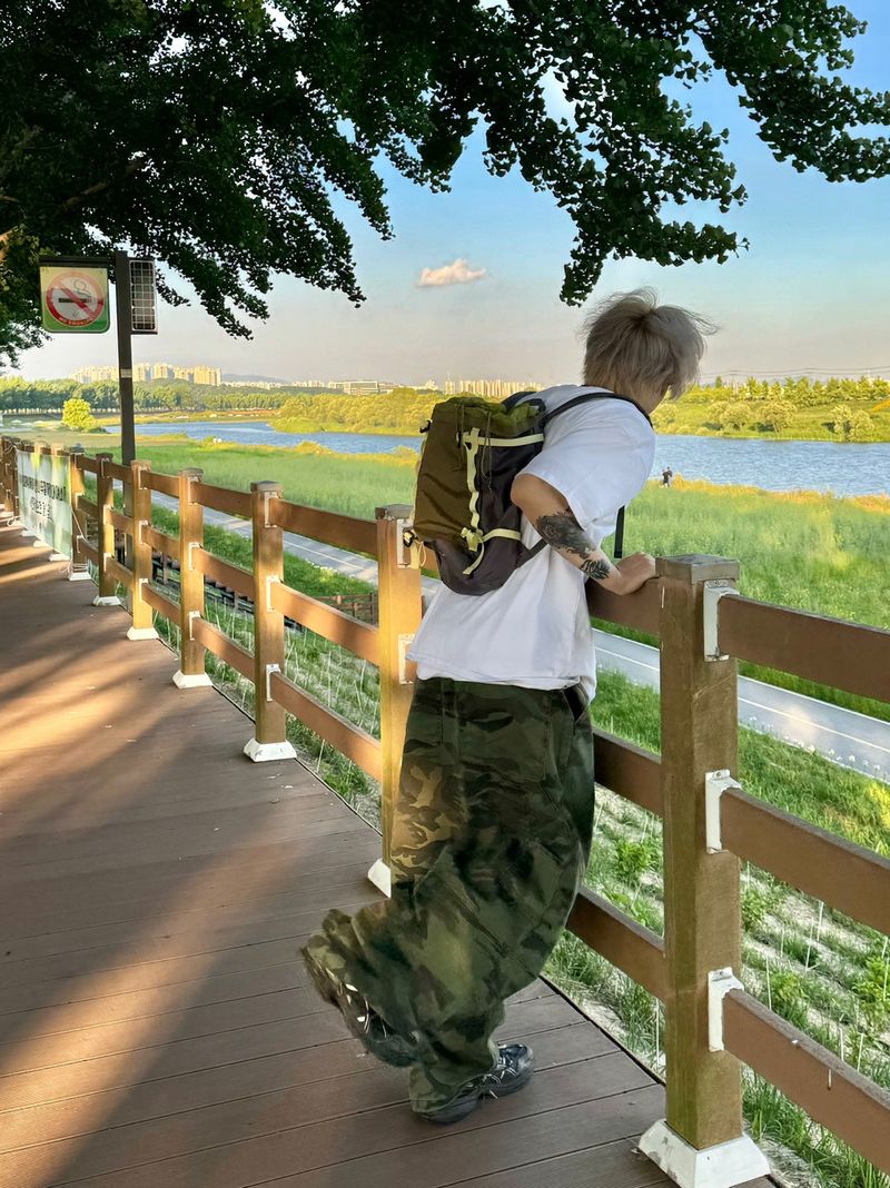Camoufalge Carpenter Balloon Pants 2C