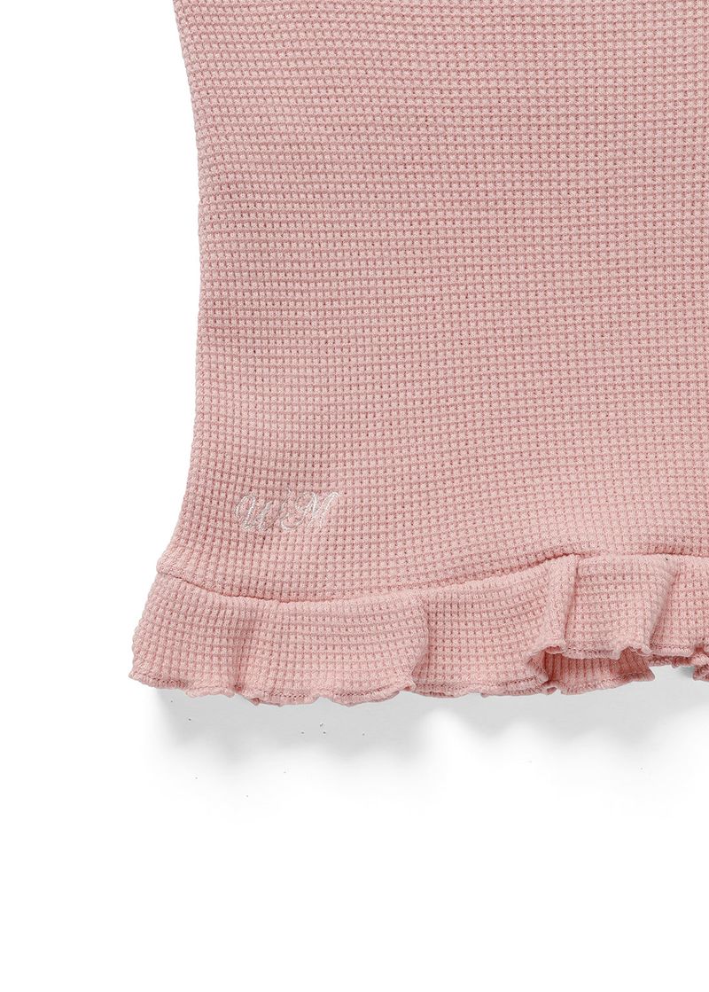 Waffle comfort top_pink