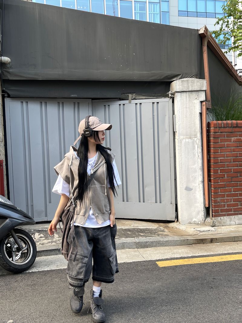 Origin Vintage Cargo Denim Bermuda Pants