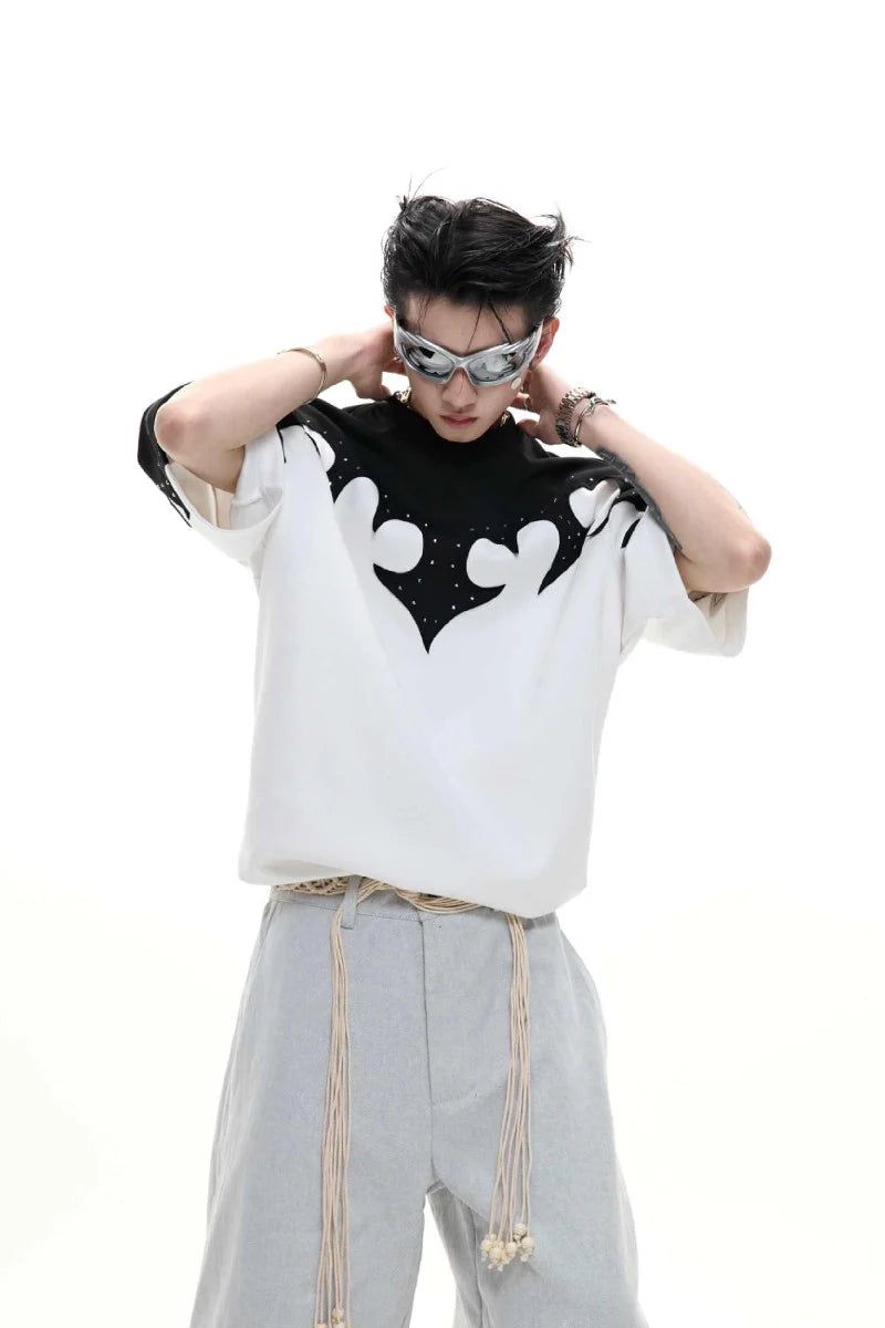 Burnout Rhinestone Cotton Tee