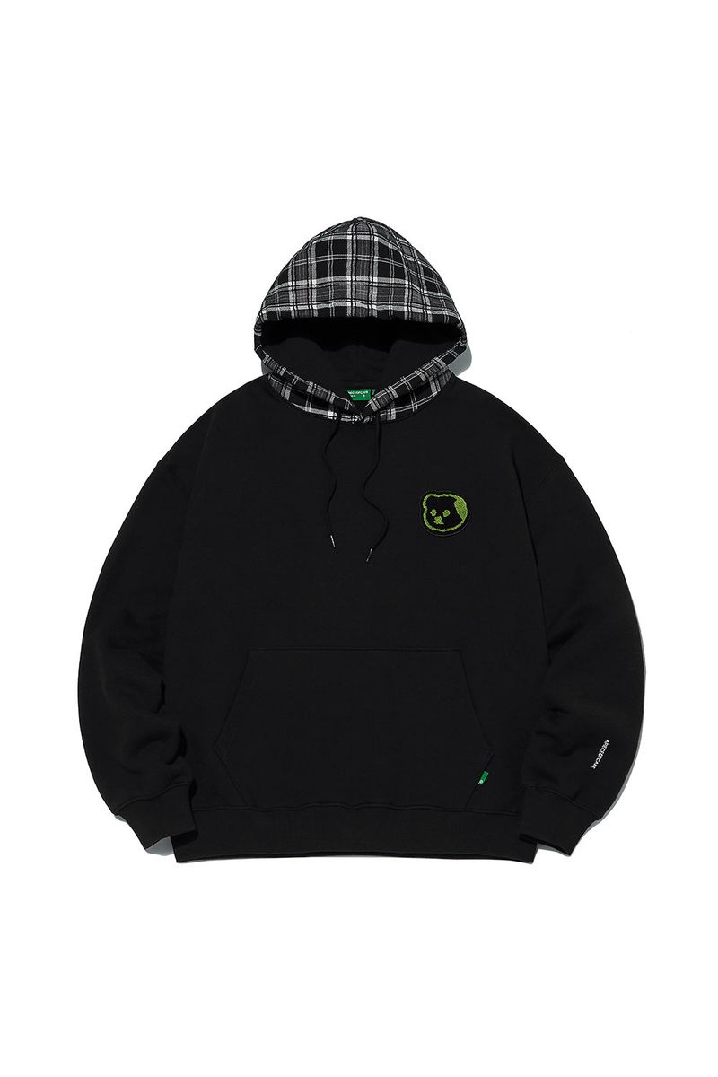 T.D BEAR Wappen Hoodie_Black