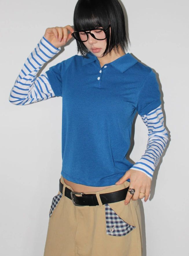 HIDDEN CHECK WIDE PANTS