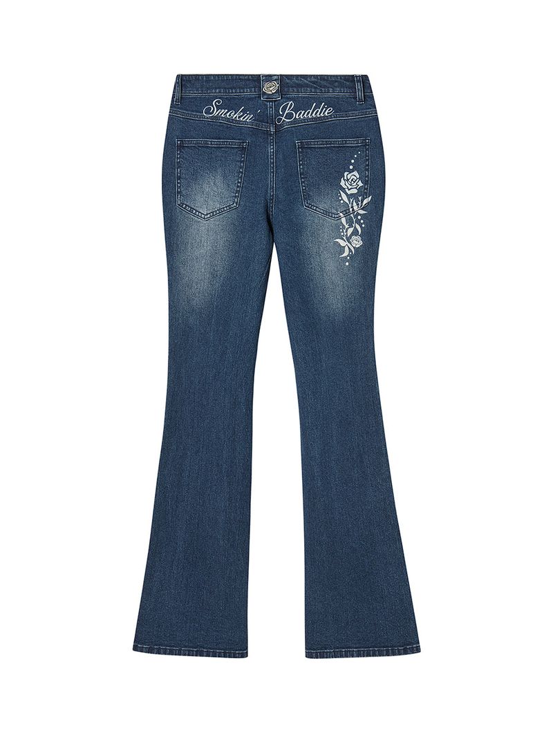 SMOKIN BADDIE DENIM PANTS (INDIGO)