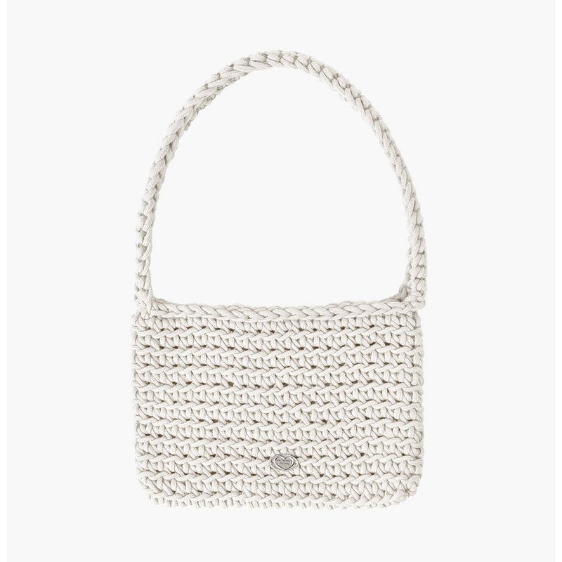 COTTON KNITTING BAG (Cream)