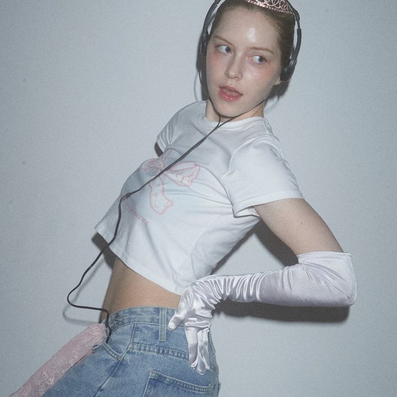 SW'S RIBBON T- SHIRTS - WHITE