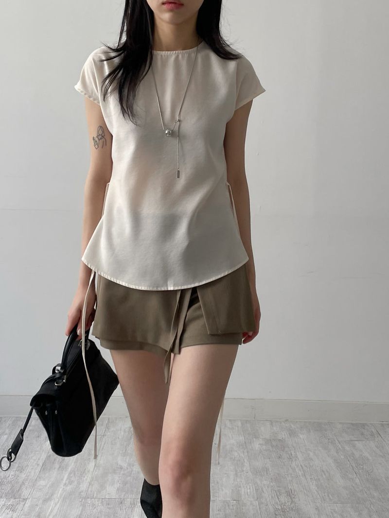 [2way] French Twill Nylon Handbag