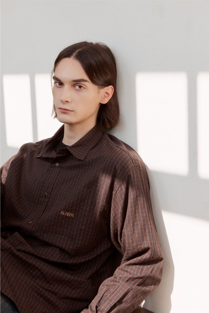 Alarm Glen Check Shirts - Brown
