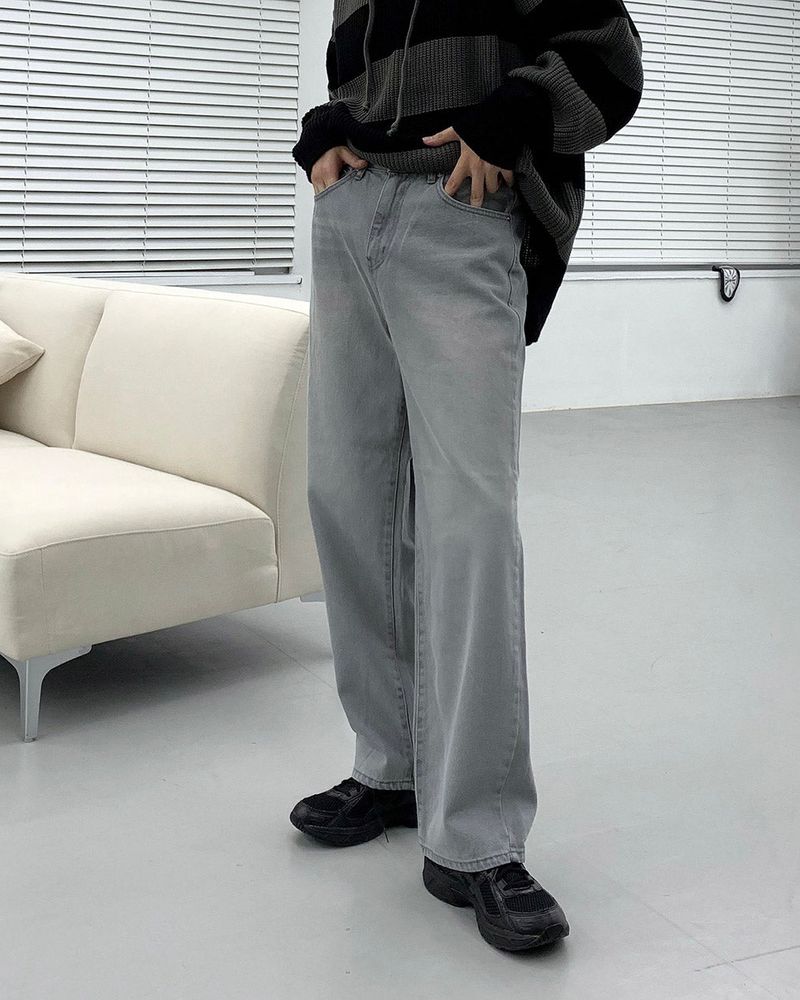 TR2422 Gray Over Wide Denim