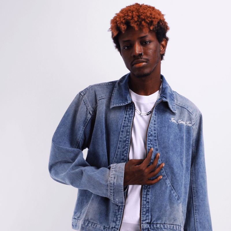 2TimesToo Studio（トゥータイムズトゥー スタジオ）の「Work Jacket Denim - Aged Blue（Jackets/Outerwear）」