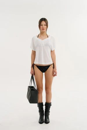 Loose snap tee