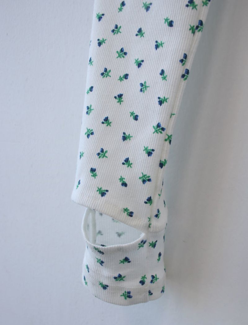 ♡MADE♡ floral leg warmer pants
