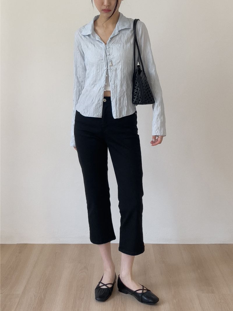Slit Ankle Length Capri Pants