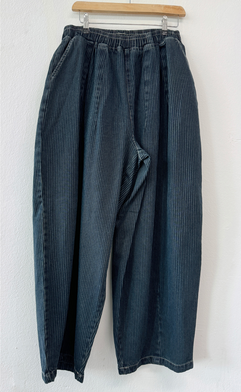 STRIPE BALLOON PANTS🩶💙 - 2 COLORS