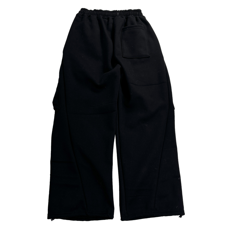 rib fleece sweat pants
