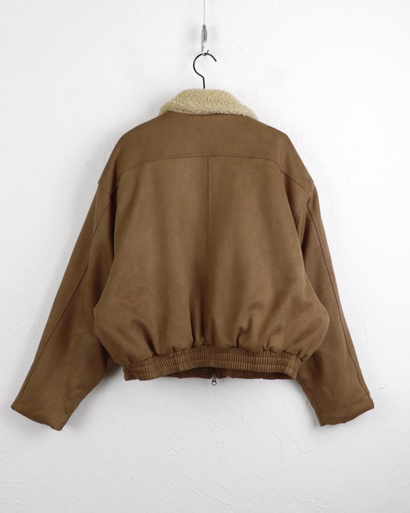 Rumber Fleece Suede Blouson Jumper