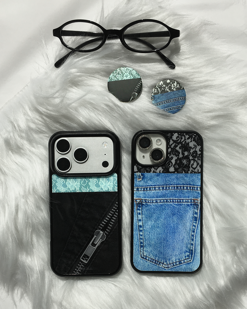 [MADE] Denim Pocket Lace phonecase