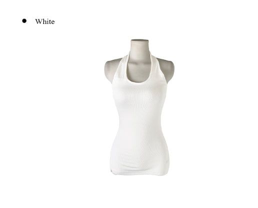 26SS★ [MADE/more BASIC] Durun Cap Slim Ribbed Halter Sleeveless