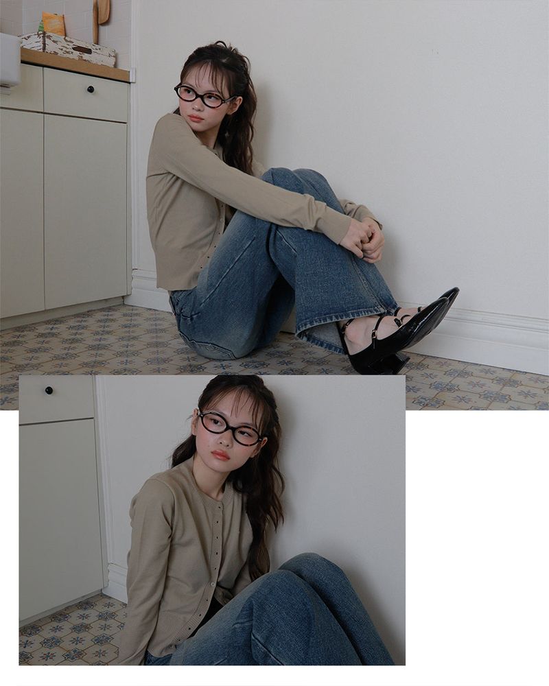 [ORIGINAL] Bay Round Acetate Frame Glasses