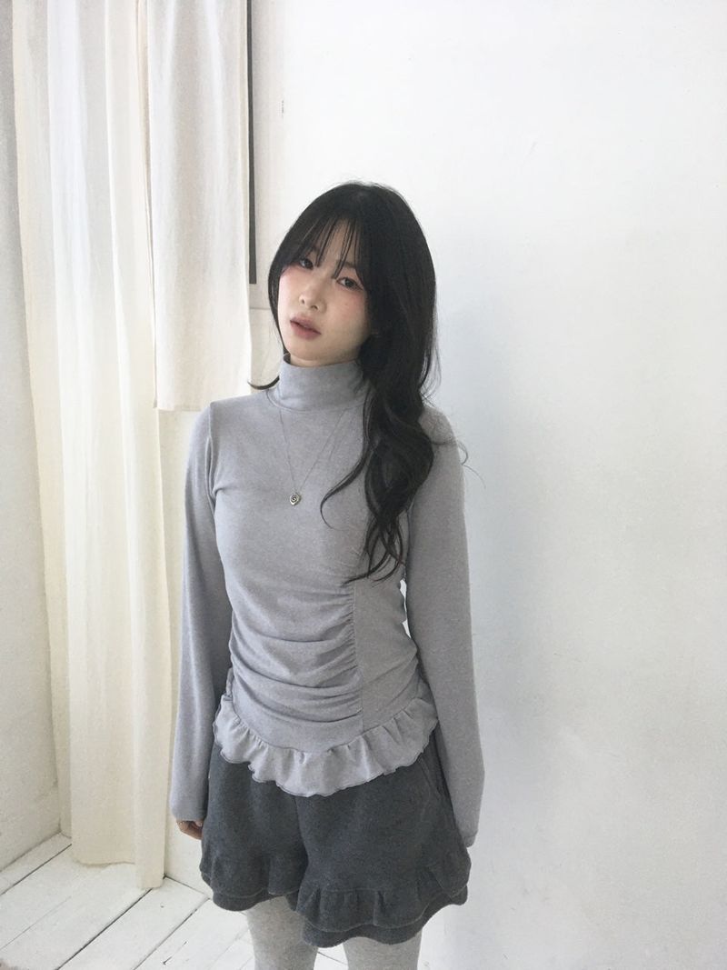 fleece frill shorts