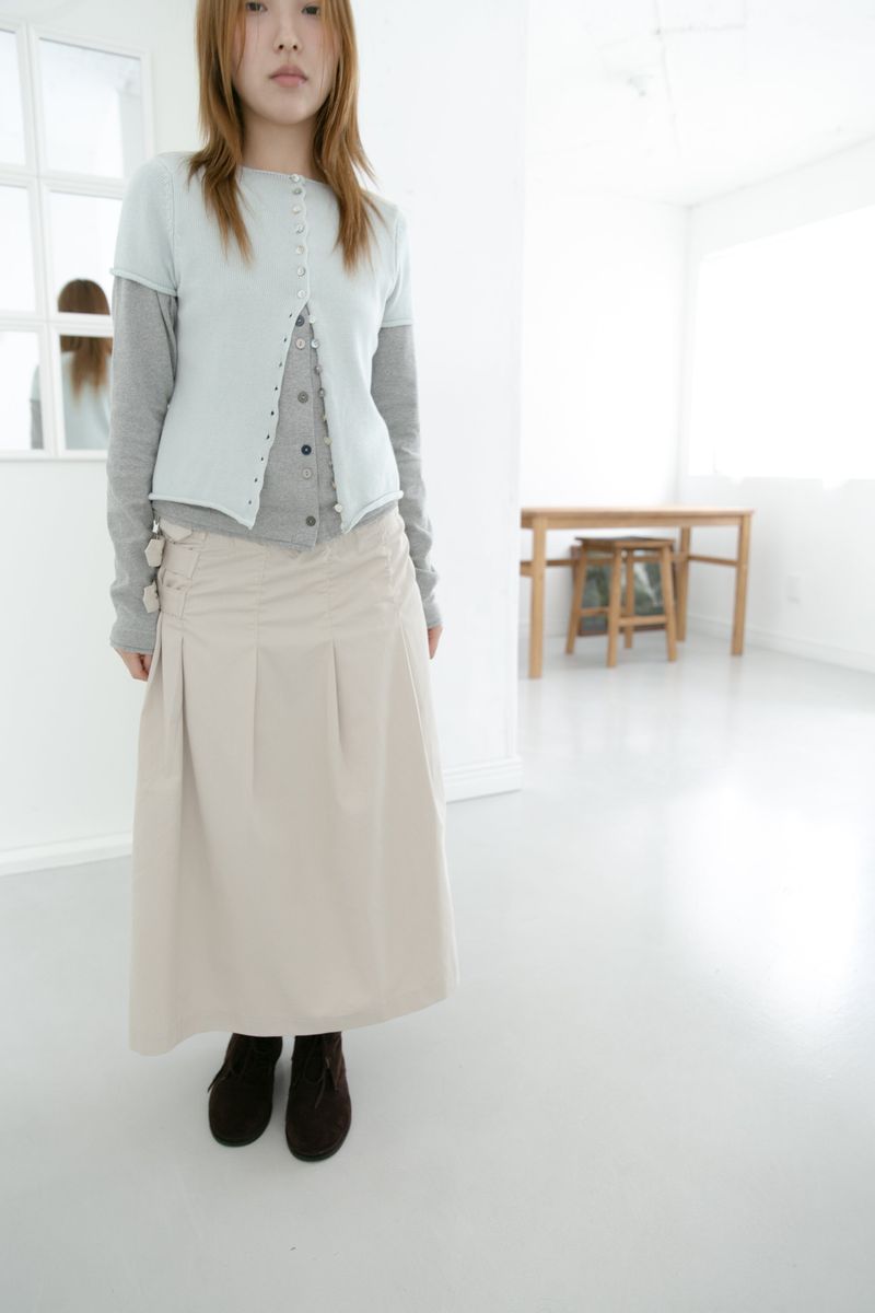 button point cotton cardigan(3colors)
