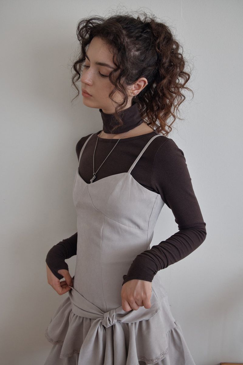 FADE SHIRRING OPS - BEIGE