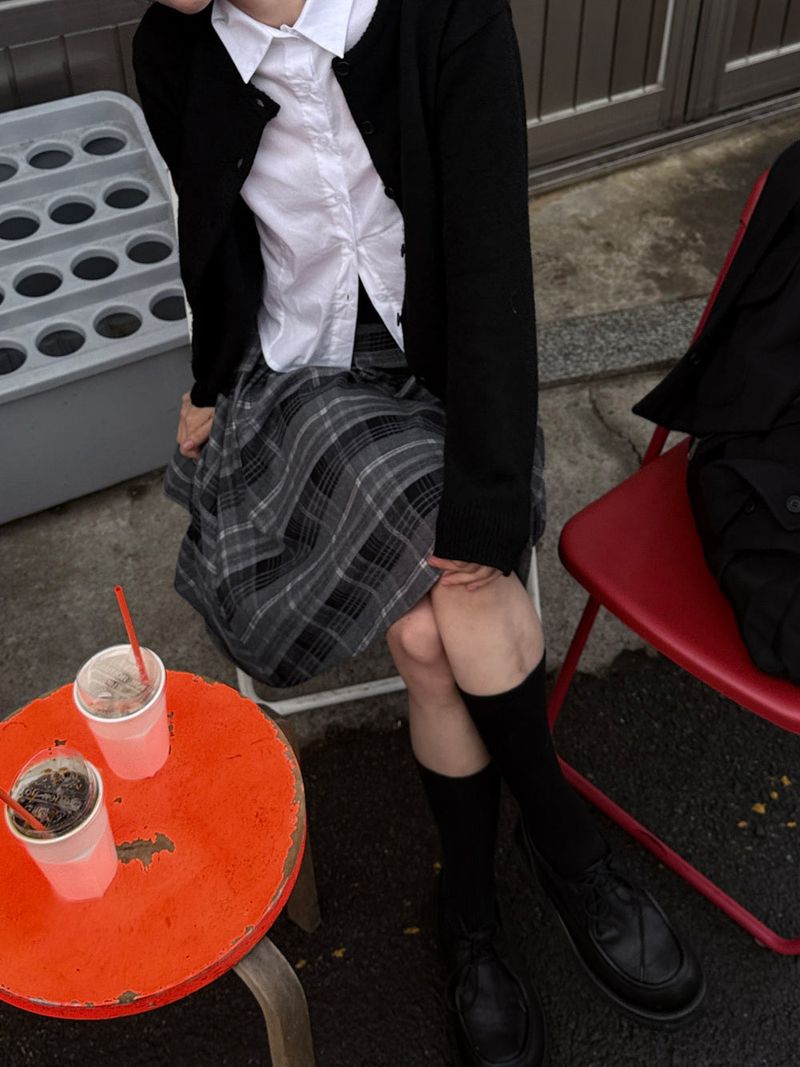 WOOHWA(ウファ)の「CHECK WRAP MIDI SKIRT(Skirts)」