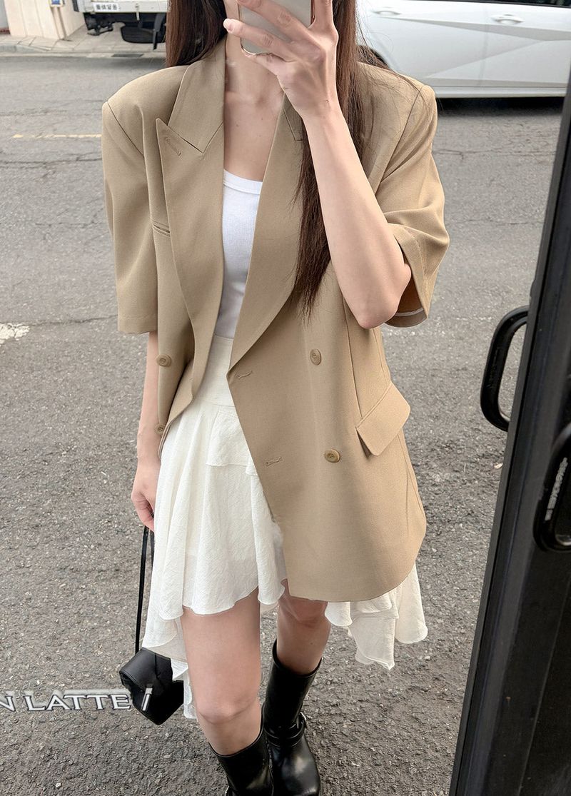 Midien short‑sleeve jacket