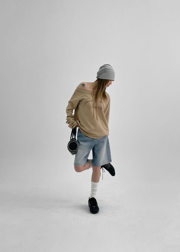 [B-DENIM] ESSENTIAL HALF SHORTS 040