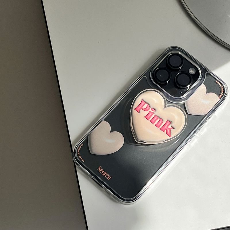 Gray Sand Heart Balloon Case (Jelly Hard)