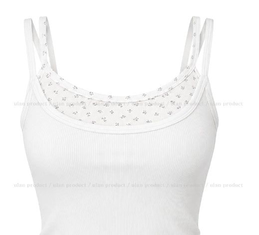 Cheek Flower Layered Sleeveless