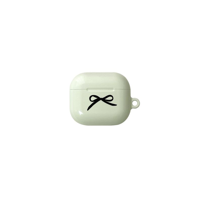 allthesamestudio（オールザセイムスタジオ）の「Ribbon Glossy AirPod Case (Lime Cream)（Smartphone Accessories）」